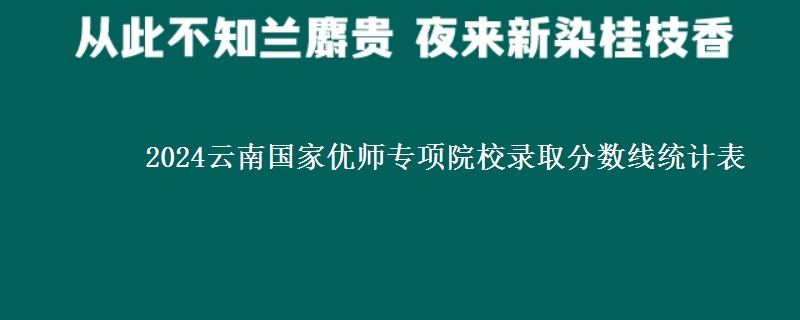 2024云南國家優(yōu)師專項(xiàng)院校錄取分?jǐn)?shù)線統(tǒng)計(jì)表