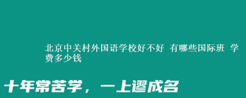 北京中關(guān)村外國(guó)語(yǔ)學(xué)校好不好 有哪些國(guó)際班 學(xué)費(fèi)多少錢