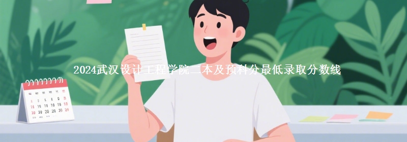 2024武漢設計工程學院二本及預科分最低錄取分數(shù)線