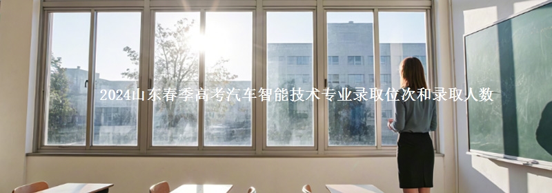 2024山東春季高考汽車智能技術(shù)專業(yè)錄取位次和錄取人數(shù)