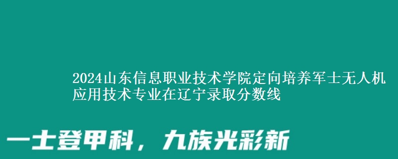 2024山東信息職業(yè)技術(shù)學(xué)院定向培養(yǎng)軍士無人機(jī)應(yīng)用技術(shù)專業(yè)在遼寧錄取分?jǐn)?shù)線