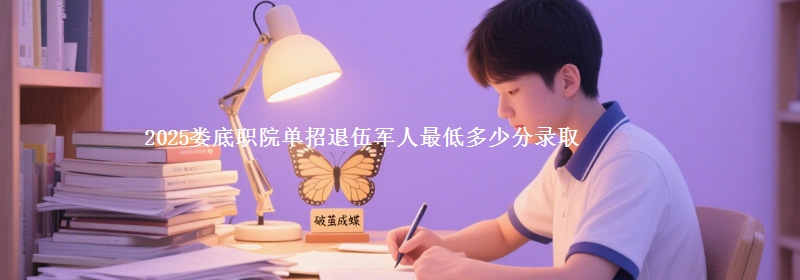 2025婁底職院單招退伍軍人最低多少分錄取