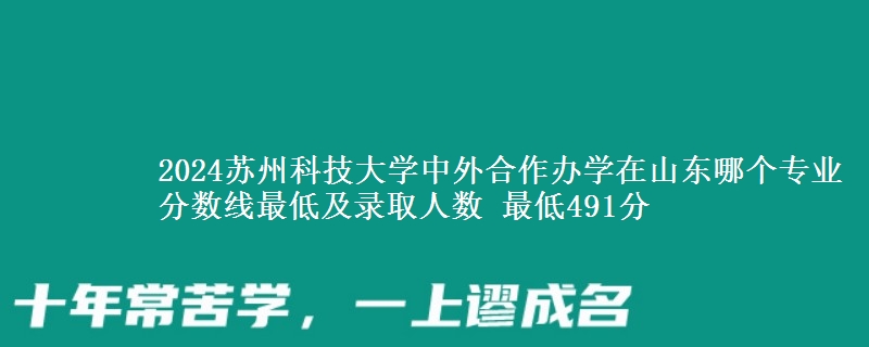 2024蘇州科技大學(xué)中外合作辦學(xué)在山東哪個(gè)專業(yè)分?jǐn)?shù)線最低及錄取人數(shù) 最低491分