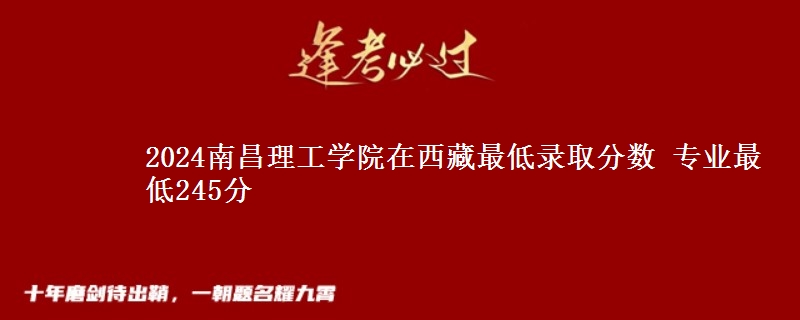 2024南昌理工學(xué)院在西藏最低錄取分?jǐn)?shù) 專業(yè)最低245分