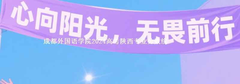 成都外國語學(xué)院2024高考陜西專業(yè)分?jǐn)?shù)線