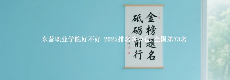 東營(yíng)職業(yè)學(xué)院好不好 2025排名多少位 全國(guó)第73名