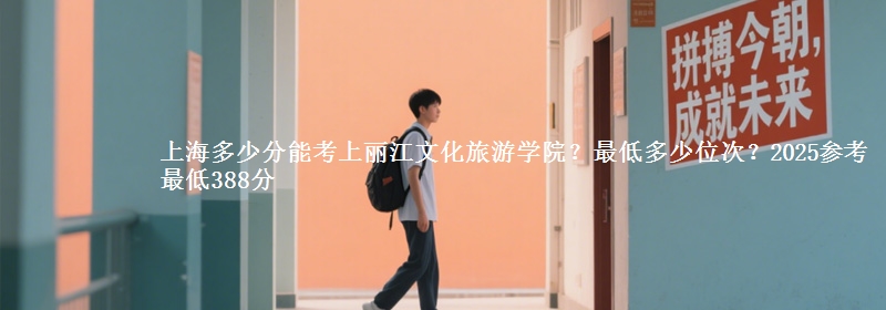 上海多少分能考上麗江文化旅游學(xué)院？最低多少位次？2025參考最低388分