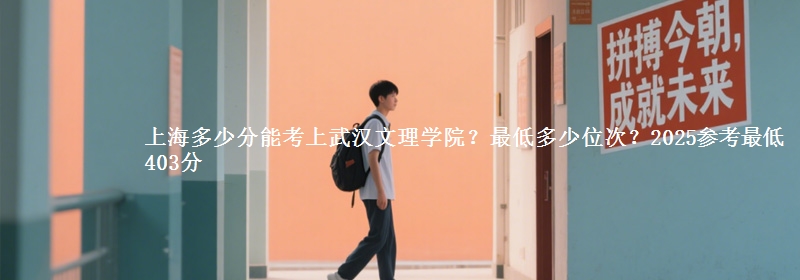 上海多少分能考上武漢文理學(xué)院？最低多少位次？2025參考最低403分