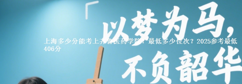 上海多少分能考上齊魯醫(yī)藥學院？最低多少位次？2025參考最低406分