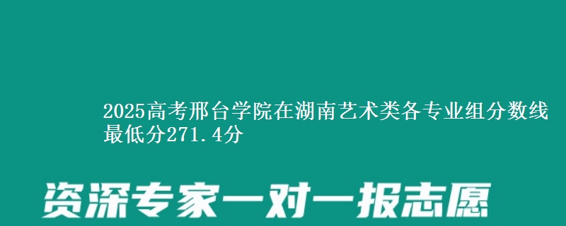 2025高考邢臺(tái)學(xué)院在湖南藝術(shù)類各專業(yè)組分?jǐn)?shù)線 最低分271.4分