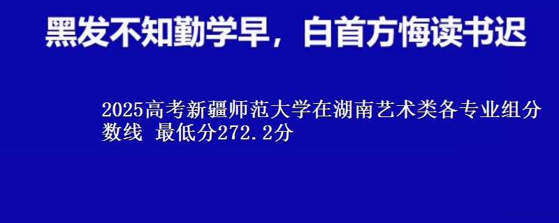 2025高考新疆師范大學(xué)在湖南藝術(shù)類各專業(yè)組分?jǐn)?shù)線 最低分272.2分