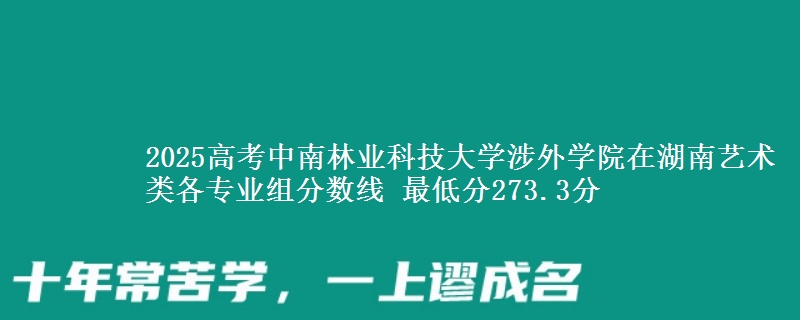 2025高考中南林業(yè)科技大學涉外學院在湖南藝術類各專業(yè)組分數(shù)線 最低分273.3分