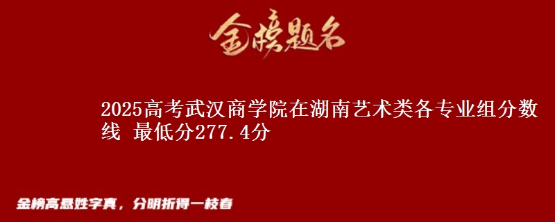 2025高考武漢商學(xué)院在湖南藝術(shù)類(lèi)各專(zhuān)業(yè)組分?jǐn)?shù)線(xiàn) 最低分277.4分