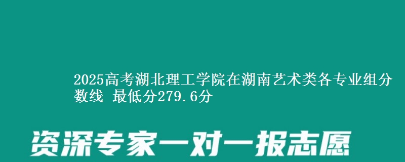 2025高考湖北理工學院在湖南藝術類各專業(yè)組分數(shù)線 最低分279.6分