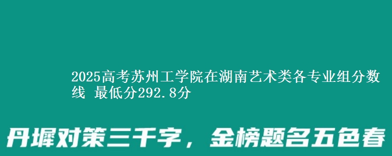 2025高考蘇州工學(xué)院在湖南藝術(shù)類(lèi)各專(zhuān)業(yè)組分?jǐn)?shù)線(xiàn) 最低分292.8分