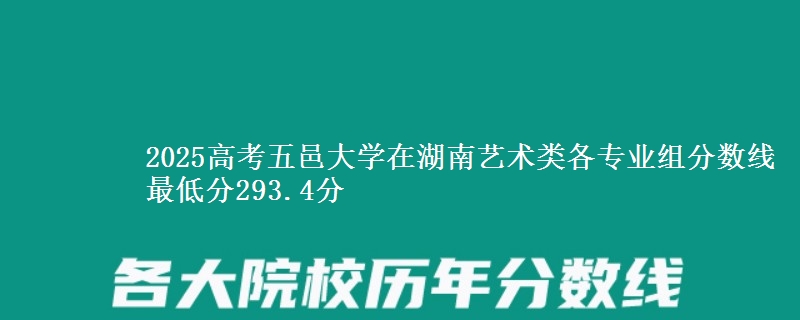 2025高考五邑大學(xué)在湖南藝術(shù)類各專業(yè)組分?jǐn)?shù)線 最低分293.4分