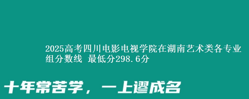 2025高考四川電影電視學院在湖南藝術類各專業(yè)組分數(shù)線 最低分298.6分