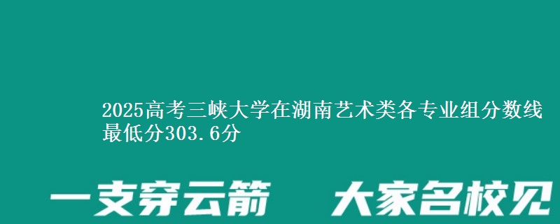 2025高考三峽大學(xué)在湖南藝術(shù)類各專業(yè)組分?jǐn)?shù)線 最低分303.6分