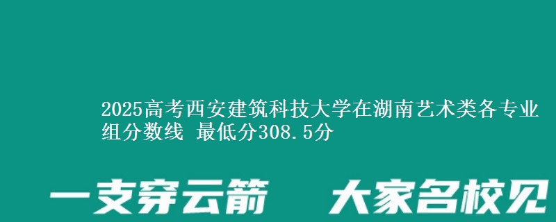 2025高考西安建筑科技大學(xué)在湖南藝術(shù)類各專業(yè)組分?jǐn)?shù)線 最低分308.5分