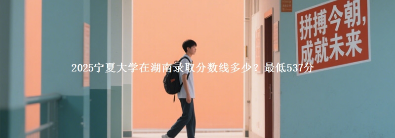 2025寧夏大學(xué)在湖南錄取分?jǐn)?shù)線多少？最低537分