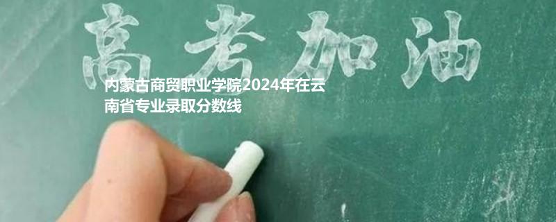 內(nèi)蒙古商貿(mào)職業(yè)學院2024年在云南省專業(yè)錄取分數(shù)線